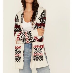 Women's Carmen Southwest Hooded Cardigan Sweater